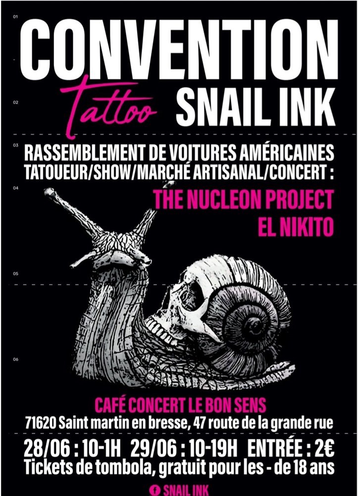 Convention Tattoo Snail Ink 2025