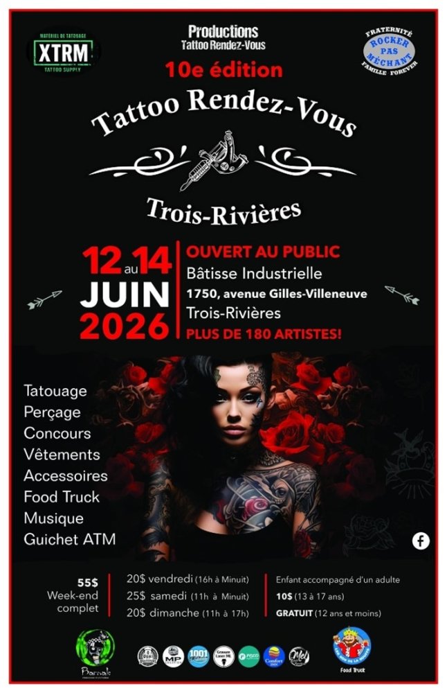 Tattoo Rendez Vous Trois Rivières 2026