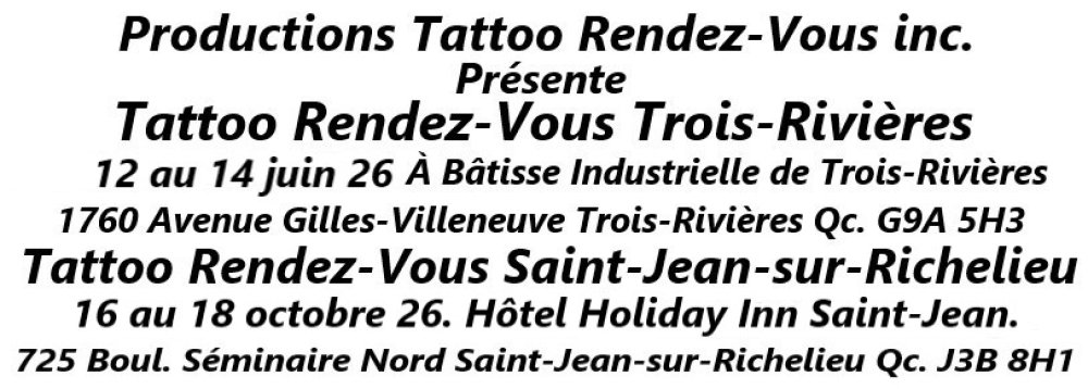 Tattoo Rendez-Vous Saint-Jean-Sur-Richelieu 2026