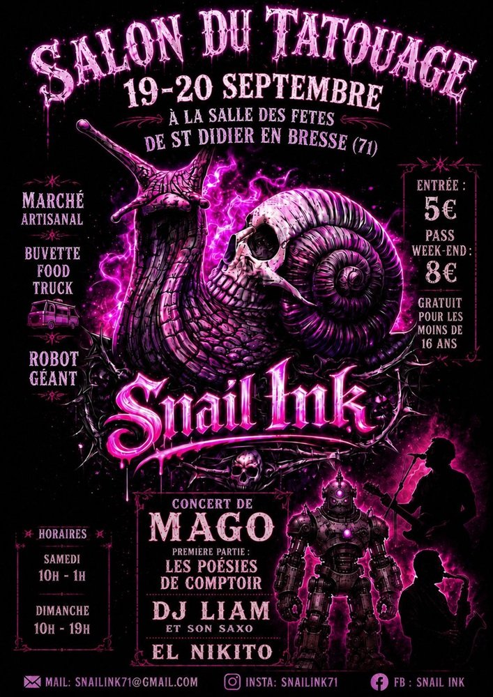 Convention Tattoo Snail Ink 2026